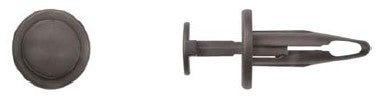 50 Pcs Black Nylon Fascia Retainers - 6mm Hole Size 23mm Stem Length