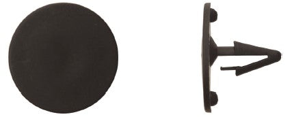 50 Pcs Black Nylon Hood Insul Ret - 1/4" Hole 1 3/16" Hd 3/4" Stem