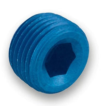 Load image into Gallery viewer, Earl's - 1/2" NPT Internal Plug Blue Anodized Aluminum