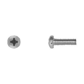 Zinc Finish Machine Screws 6-1.00 x 16mm Phillips Pan Hd