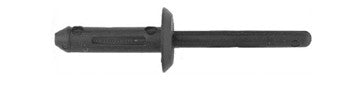 Black Nylon Blind Rivets 13/64" Dia G/R 1/8 - 15/64"