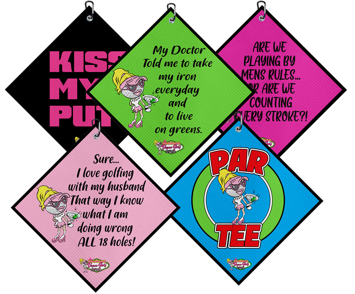 Ladies Funny Golf Towel