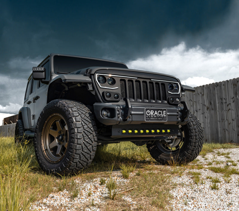 ORACLE Lighting 2019+ Jeep Wrangler JL and Gladiator JT Skid Plate with Integrated LED Lighting - Yellow Lens