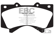 Load image into Gallery viewer, EBC Brakes Bluestuff NDX Full Race Brake Pads for Toyota Land Cruiser &amp; Tundra