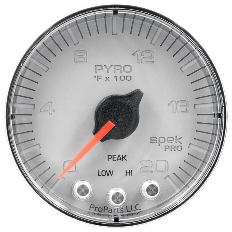 AutoMeter Spek-Pro Exhaust Gas Temperature Gauge with Peak Recall and LED Backlighting – Part P310218