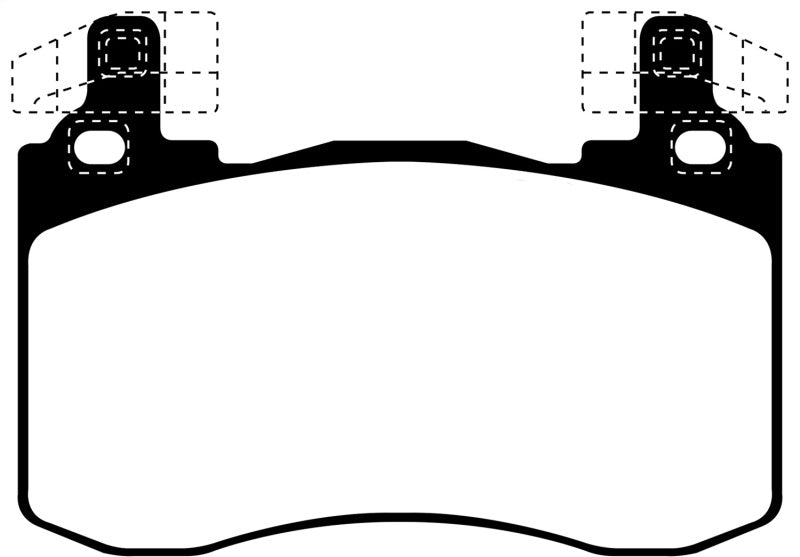 EBC Redstuff Ceramic Low Dust Front Brake Pads for Kia Stinger 2017+ and Genesis G70 2019