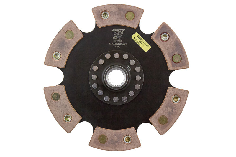 ACT 1990 Acura Integra 6 Pad Rigid Race Disc - High-Performance Ceramic Friction Clutch Part