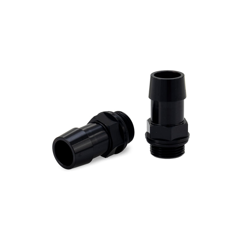 Mishimoto M20x1.5 to 3/4-Inch Push-On Catch Can Fittings, Black, 2-Piece