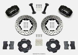Wilwood Forged Dynalite Front Hat Kit for Honda Civic and Integra - 11-inch Drilled Rotors, Part Number Wil140-8695-D
