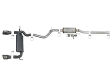 Load image into Gallery viewer, aFe Rebel Series 2.5-inch Dual Black Tip Cat-Back Exhaust System for Jeep Wrangler (2007-2018) with V6-3.6L/3.8L Engines