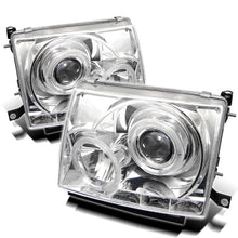 Load image into Gallery viewer, Spyder Toyota Tacoma 97-00 Projector Headlights with LED Halo - Chrome Finish, OEM-Style Replacement