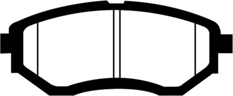 EBC Greenstuff 2000 Series Sport Brake Pads for Subaru Legacy and Forester - Part Number EBCDP21583