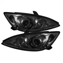 Load image into Gallery viewer, Spyder Toyota Camry 2002-2006 Projector Headlights with LED Halo and Smoke Finish - Part Number: spy5064325