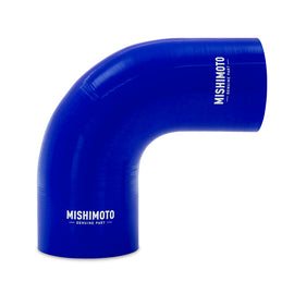 Mishimoto 90-Degree Silicone Transition Coupler 3 inch to 4 inch - Blue