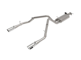 aFe Gemini XV 3-inch 304 Stainless Steel Cat-Back Exhaust System with Cut-Out for Ram 1500 2019-2021 V8 5.7L HEMI