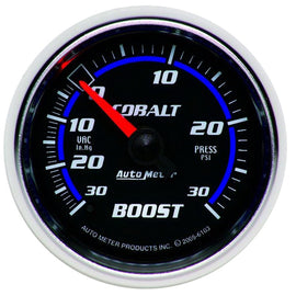 AutoMeter Cobalt 52mm 30 PSI Mechanical Boost Gauge for Automotive Performance