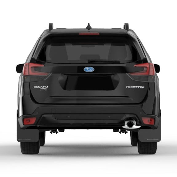 Rally Armor 19-21 Subaru Forester Black UR Mud Flaps with Grey Logo – Durable Polyurethane Vehicle Protection