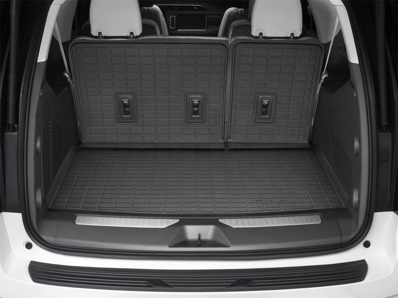 WeatherTech SeatBack Cargo Liner HP with Bumper Protector, Black, Behind 3rd Row Seating – Part Number WET401512IMSK for 2020-2022 Kia Telluride