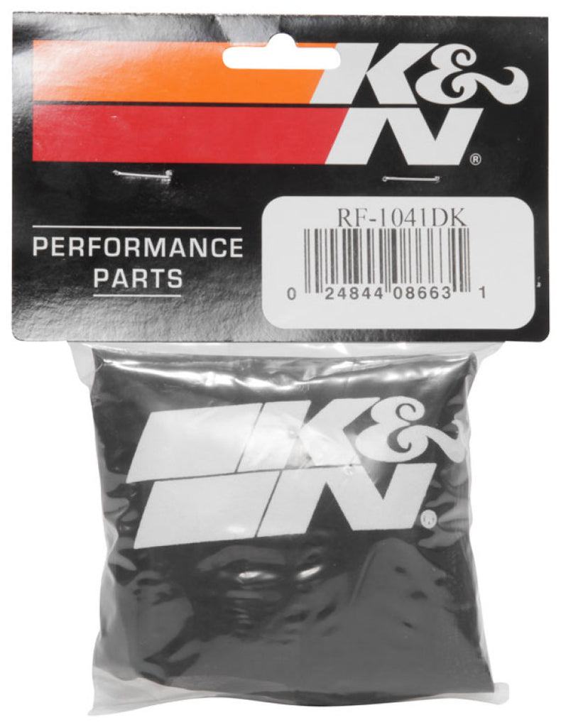 K&N Engineering Black Drycharger Round Tapered Custom Air Filter Wrap - Part No. KNNRF-1041DK