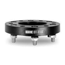 Load image into Gallery viewer, Mishimoto Wheel Spacers 6x139.7, 106mm Center Bore, 25mm, M12x1.5, Black - misBNWS-004-250BK