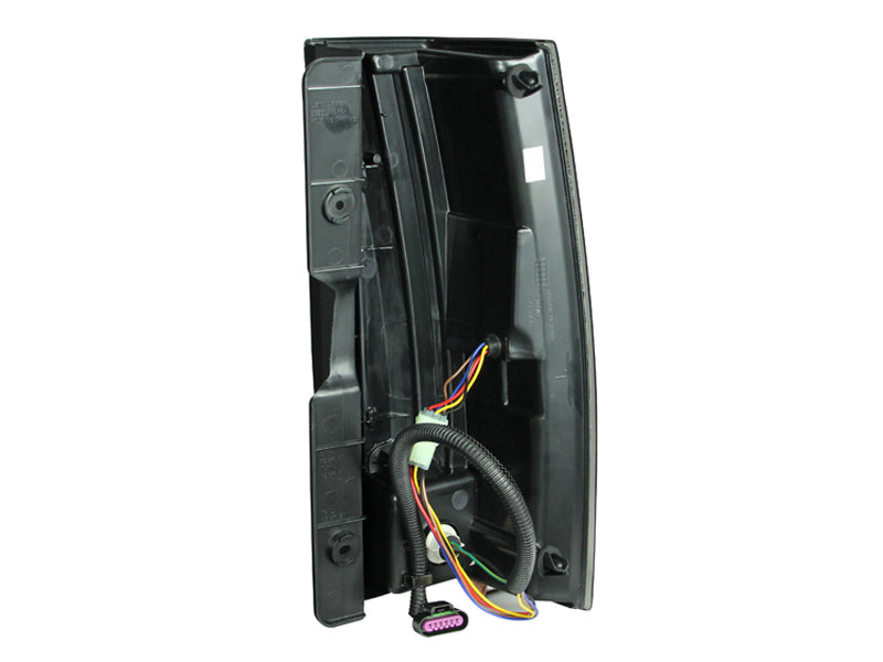 ANZO LED Tail Light Assembly for Cadillac Escalade 2004-2012 with Chrome Housing and Clear Lens