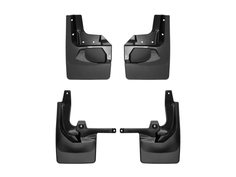 WeatherTech No-Drill DigitalFit MudFlap Kit for 2024-2026 Jeep Wrangler, Front and Rear, Black - WET110100-120099