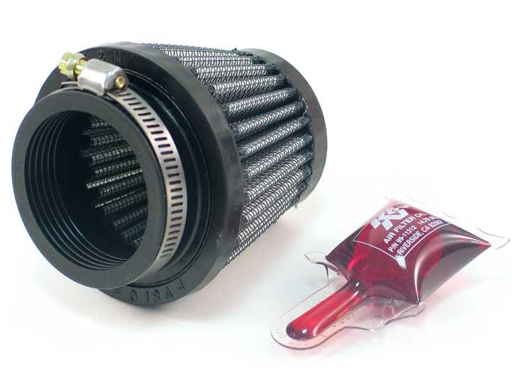 K&N Engineering Universal Rubber Air Filter with 1? Inch Flange - 3 Inch Base, 2 Inch Top, 2.5 Inch Height