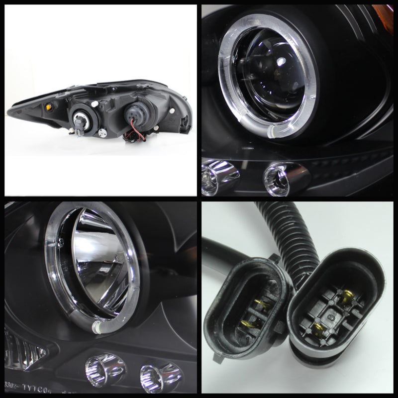 Spyder Scion tC 2008-2010 LED Halo Projector Headlights with Replaceable LEDs * Black