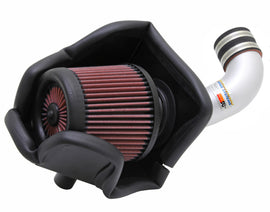 K&N Engineering 69-1018TS Silver Typhoon Short Ram Cold Air Intake for 2011-2015 Honda CR-Z 1.5L L4