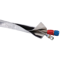 Load image into Gallery viewer, DEI Heat Shroud 3/4 inch I.D. x 3 ft. Aluminum Sleeving with Hook and Loop Closure
