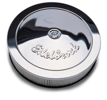 Load image into Gallery viewer, Edelbrock Part #1221 Triple Chrome Round Air Cleaner for 5-1/8" Carburetors