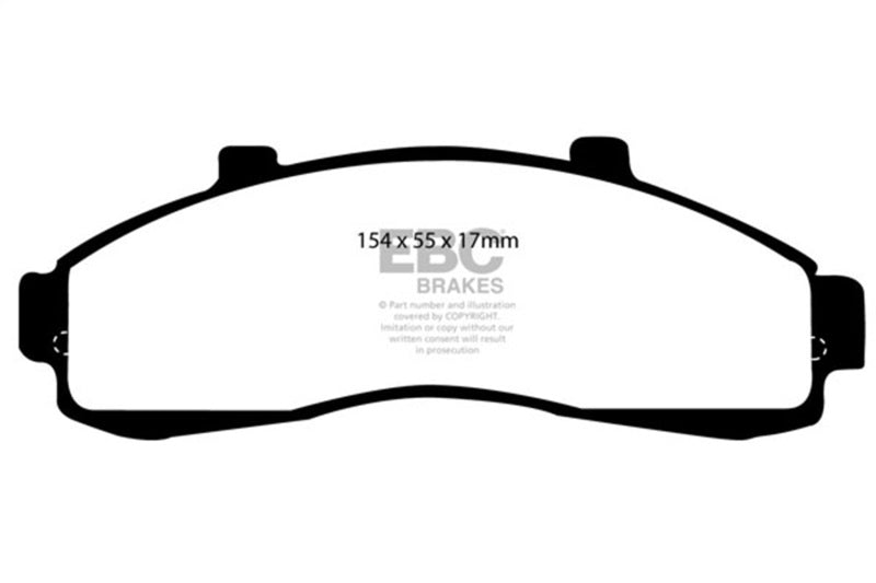 EBC Ultimax2 Front Brake Pads UD652 for 1995-2001 Ford Explorer and Mercury Mountaineer