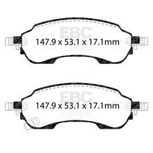 Load image into Gallery viewer, EBC Yellowstuff Rear Brake Pad Set for 2021+ Ford Bronco, Part Number DP43151R
