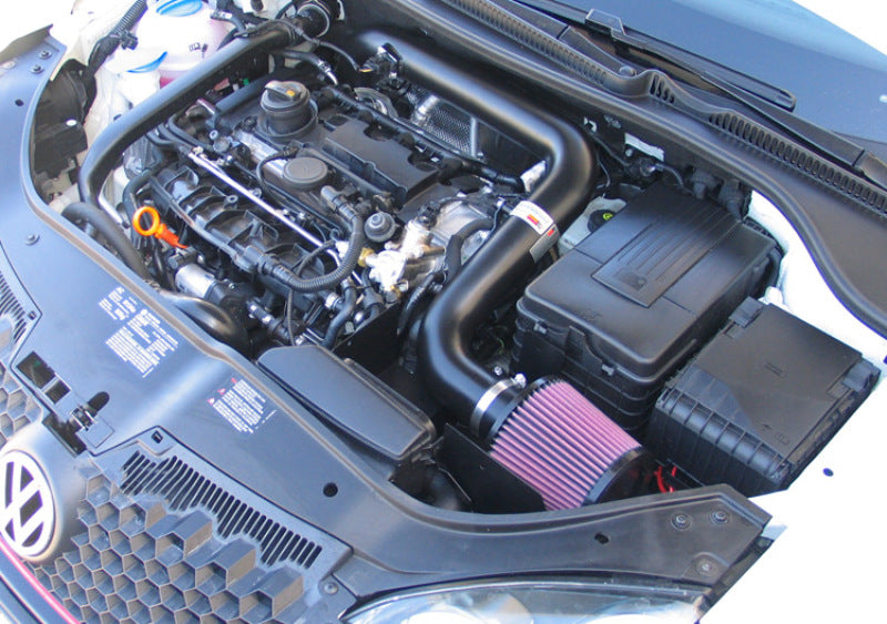 K&N 06-07 Volkswagen Jetta GLI / GTI Black Typhoon Short Ram Intake System with Part Number knn69-9503TFK
