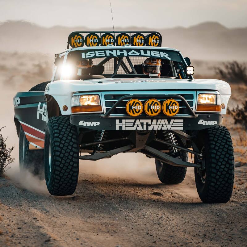 KC HiLiTES FLEX ERA 4 Single Light Master Kit * High-Performance Off-Road LED Light with IP68 Rating, Amber Backlighting, and Customizable Features