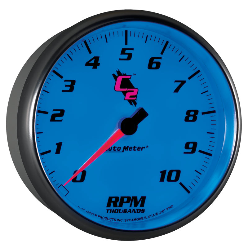 AutoMeter C2 5 Inch 10,000 RPM In-Dash Tachometer for High-Performance Vehicles