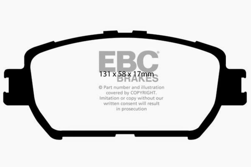 EBC Yellowstuff Front Brake Pads for Lexus GS300 2006 - High-Performance Street and Track Use