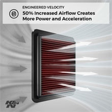 Load image into Gallery viewer, K&amp;N Engineering High-Flow Drop-In Air Filter for Mitsubishi Lancer 2008-2014, Part #knn33-2392