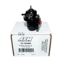 Load image into Gallery viewer, AEM 96-97 Acura CL / 94-97 Honda Accord / 96-00 Civic EX Black Adjustable Fuel Pressure Regulator Part #aem25-304BK