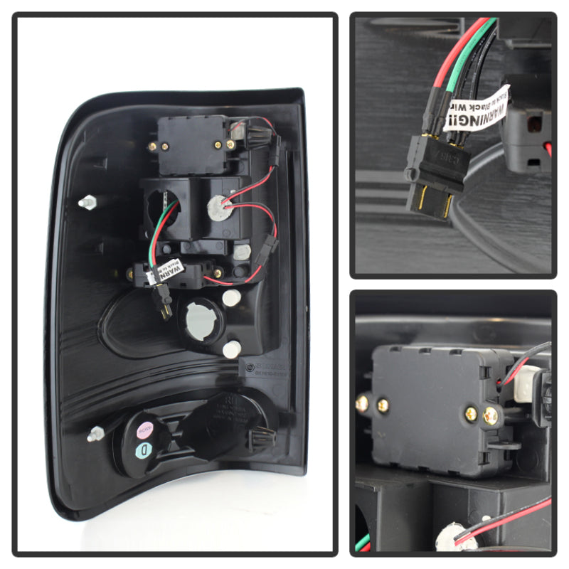 SPYDER LED Tail Lights for Ford F-150 (2004-2008) Black Smoke - Part No. SPY5078131