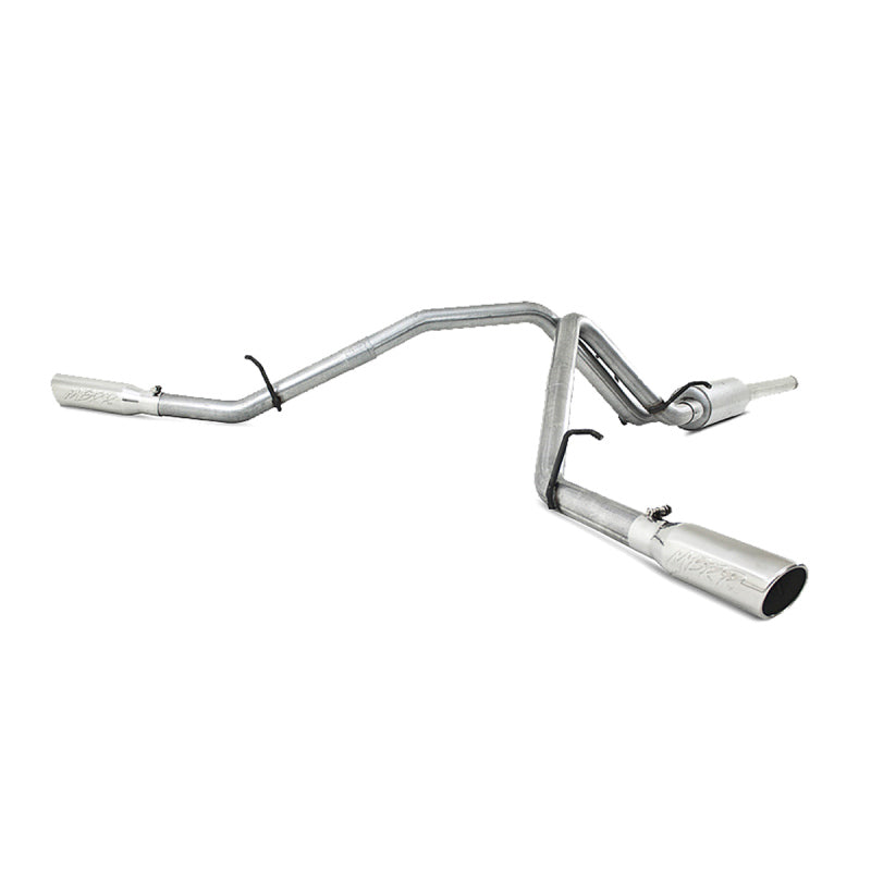 MBRP Armor Plus Series Cat Back Exhaust System for Chevrolet Silverado 1500 and GMC Sierra 1500 – Dual Split Side Exit with 3.5-inch Tips