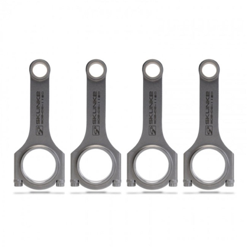 Skunk2 Alpha Series Honda D16/Z6 Connecting Rods – Long H-Beam Design, Forged 4340 Chromoly Steel, Rated for 900+ HP