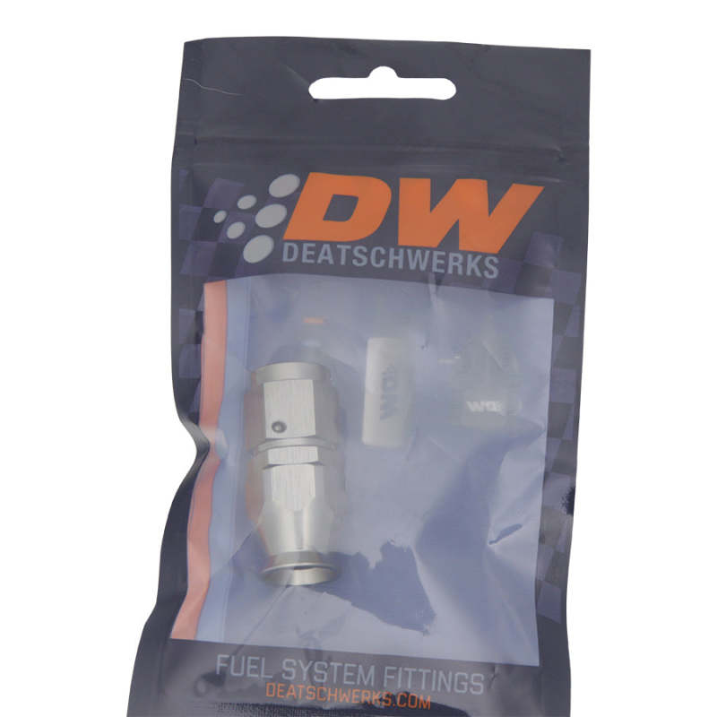 DeatschWerks 6AN Female Swivel Straight Hose End PTFE with Olive Insert * Anodized DW Titanium