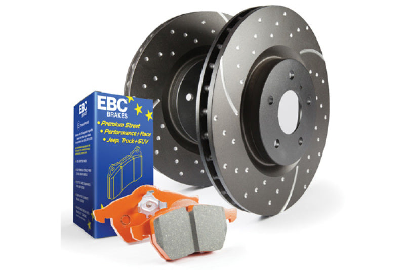 EBC S8 Brake Pad and Rotor Kit for Ford F-250 and F-350 Super Duty - OEM Replacement, Vented, 362mm Diameter