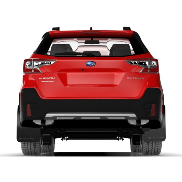 Rally Armor UR Series Polyurethane Mud Flaps for Subaru Outback (Part #ralMF66-UR-BLK/WH)