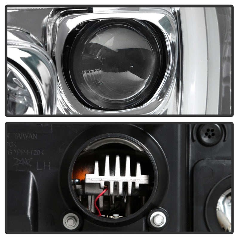 Spyder Platinum Series LED Tail Lights for Ford F-250 F-350 Super Duty 2005-2007 - Chrome Finish