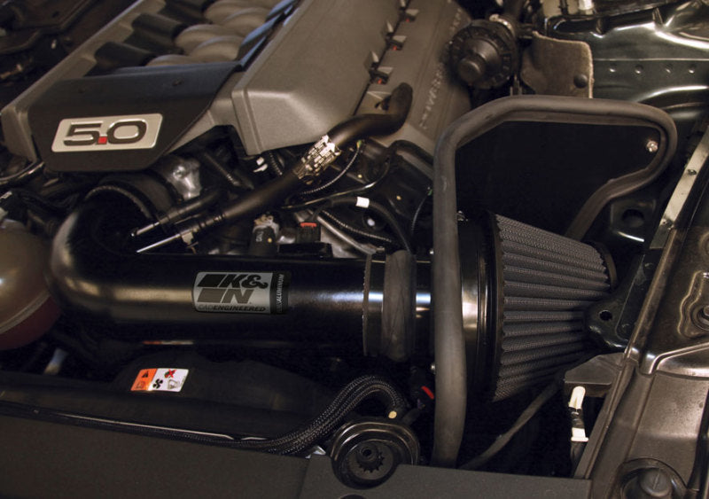 K&N Engineering Blackhawk Induction Cold Air Intake Kit for 2015-2017 Ford Mustang GT 5.0L V8
