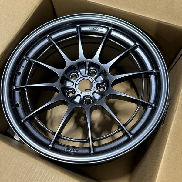 Enkei NT03+M 18x9.5 Inch Gunmetal Alloy Wheel with 5x114.3 Bolt Pattern and 27mm Offset