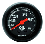 AutoMeter Z Series 2-1/16 Inch Mechanical Oil Temperature Gauge Part #ATM2609