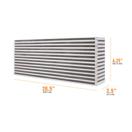 Mishimoto Universal Air-to-Air Race Intercooler Core, 20.5 x 6.25 x 2.5 in, Part Number MMUIC-15